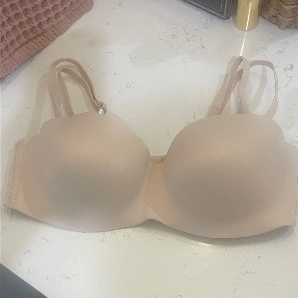 Victoria Secret Pink Seamless Nude Strapless Push-Up Bra New With Tags